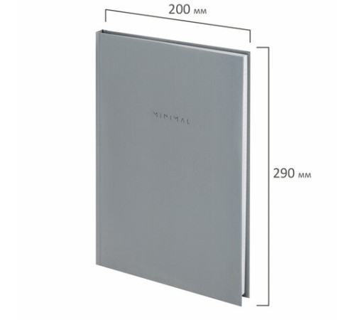 Блокнот БОЛЬШОЙ ФОРМАТ 200х290 мм, А4, 80 л., твердый, клетка, BRAUBERG 