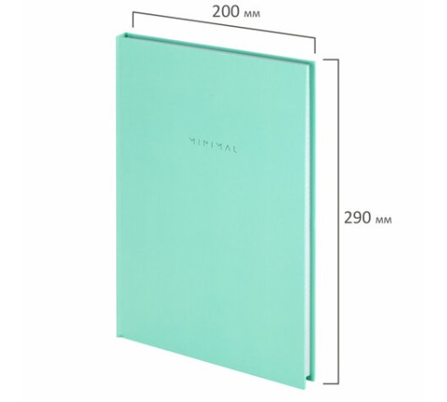 Блокнот БОЛЬШОЙ ФОРМАТ 200х290 мм, А4, 80 л., твердый, клетка, BRAUBERG 