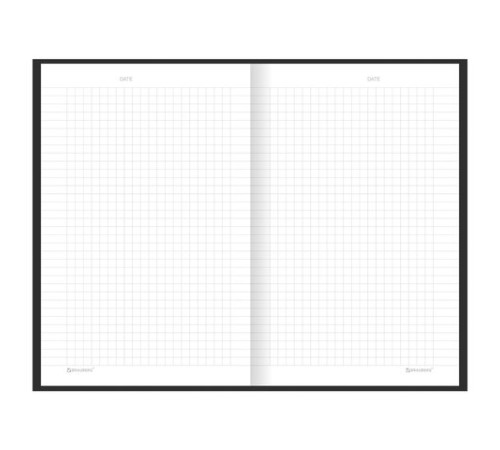 Блокнот А5 134х206 мм, 80 л., твёрдый, клетка, BRAUBERG 