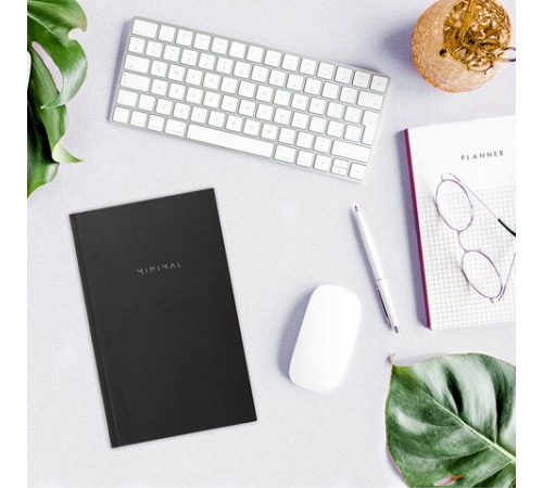 Блокнот А5 134х206 мм, 80 л., твёрдый, клетка, BRAUBERG 