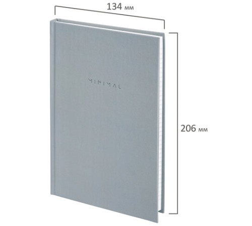 Блокнот А5 134х206 мм, 80 л., твёрдый, клетка, BRAUBERG 