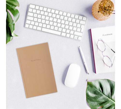 Блокнот А5 134х206 мм, 80 л., твёрдый, клетка, BRAUBERG 