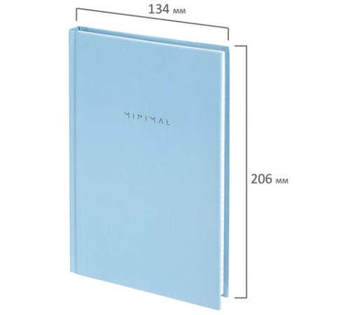 Блокнот А5 134х206 мм, 80 л., твёрдый, клетка, BRAUBERG 