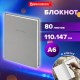 Блокнот МАЛЫЙ ФОРМАТ 110х147 мм, А6, 80 л., твердый, клетка, BRAUBERG 