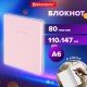 Блокнот МАЛЫЙ ФОРМАТ 110х147 мм, А6, 80 л., твердый, клетка, BRAUBERG 