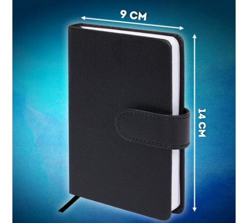 Скетчбук, белая бумага 140 г/м2 90х140 мм, 80 л., КОЖЗАМ, застежка, BRAUBERG ART CLASSIC, черный, 116459