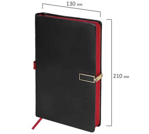 Скетчбук, слоновая кость 140 г/м2 130х210 мм, 80 л., КОЖЗАМ, застежка металл, BRAUBERG ART CLASSIC, 