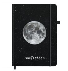 Скетчбук, слоновая кость 140 г/м2, 130х210 мм, 80 л., софт-тач, резинка, BRAUBERG ART CLASSIC, 