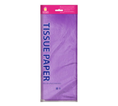 Цветная бумага ТИШЬЮ 17 г/м2, 50х66 см, 10 листов, сиреневый цвет, ЗОЛОТАЯ СКАЗКА, 116480