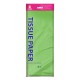 Цветная бумага ТИШЬЮ 17 г/м2, 50х66 см, 10 листов, салатовый цвет, ЗОЛОТАЯ СКАЗКА, 116482