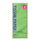 Цветная бумага ТИШЬЮ 17 г/м2, 50х66 см, 50 листов, салатовый цвет, ЗОЛОТАЯ СКАЗКА, 116490