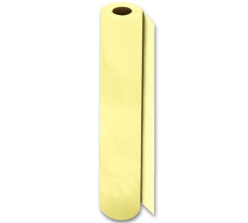 Цветная бумага ТИШЬЮ 17 г/м2, 50 см х 60 м, в рулоне со втулкой, лимонная, ЗОЛОТАЯ СКАЗКА, 116504