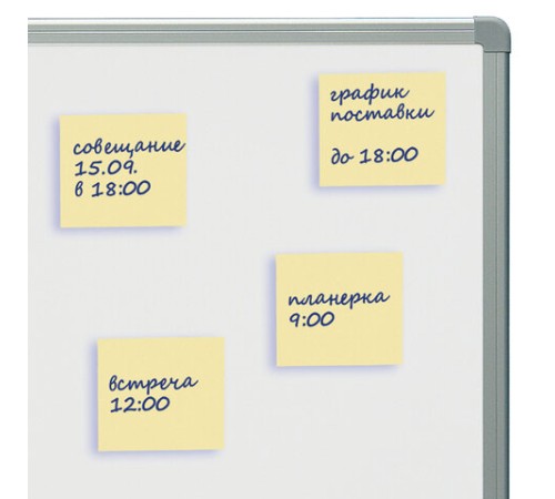 Блок самоклеящийся (стикеры) STAFF STANDARD, ПАСТЕЛЬНЫЙ 51х51 мм, желтый, 100 листов, 116577