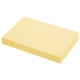 Блок самоклеящийся (стикеры) STAFF STANDARD, ПАСТЕЛЬНЫЙ 76х51 мм, желтый, 100 листов, 116581