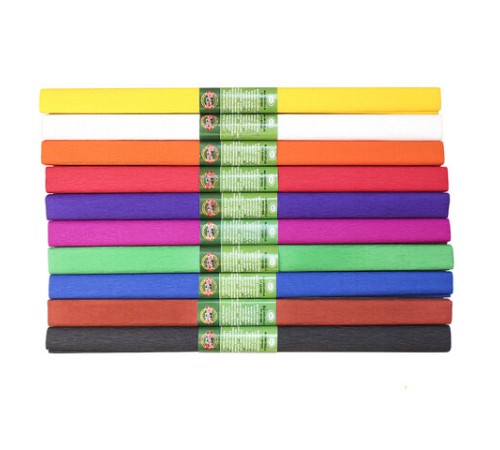 Бумага креповая KOH-I-NOOR, 50х200 см, 10 рулонов, классические цвета, 9755, 9755037002PM