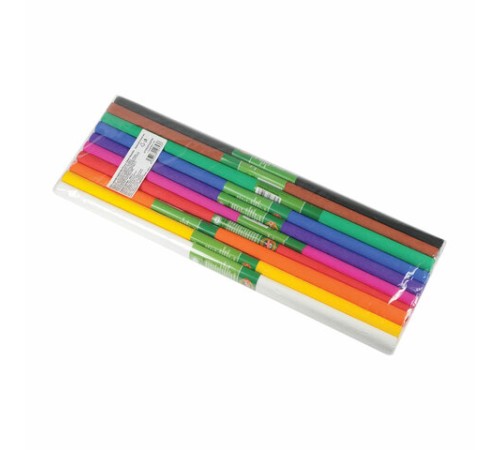 Бумага креповая KOH-I-NOOR, 50х200 см, 10 рулонов, классические цвета, 9755, 9755037002PM