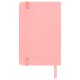 Скетчбук, слоновая кость 140 г/м2 90х140 мм, 80 л., КОЖЗАМ, резинка, BRAUBERG ART CLASSIC, пастель розовый, 116874