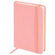 Скетчбук, слоновая кость 140 г/м2 90х140 мм, 80 л., КОЖЗАМ, резинка, BRAUBERG ART CLASSIC, пастель розовый, 116874