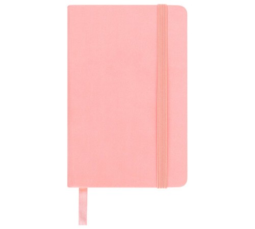 Скетчбук, слоновая кость 140 г/м2 90х140 мм, 80 л., КОЖЗАМ, резинка, BRAUBERG ART CLASSIC, пастель розовый, 116874