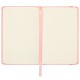 Скетчбук, слоновая кость 140 г/м2 90х140 мм, 80 л., КОЖЗАМ, резинка, BRAUBERG ART CLASSIC, пастель розовый, 116874