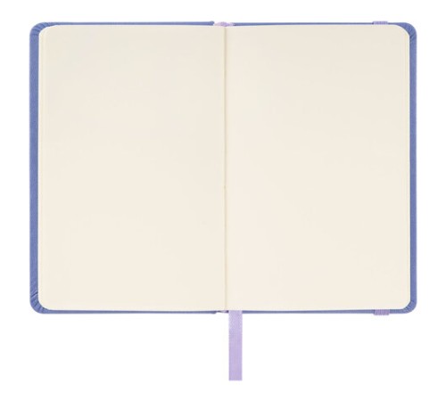 Скетчбук, слоновая кость 140 г/м2 90х140 мм, 80 л., КОЖЗАМ, резинка, BRAUBERG ART CLASSIC, пастель сиреневый, 116875