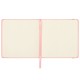 Скетчбук, слоновая кость 140 г/м2 120х120 мм, 80 л., КОЖЗАМ, резинка, BRAUBERG ART CLASSIC, пастель розовый, 116876