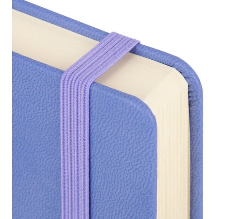 Скетчбук, слоновая кость 140 г/м2 120х120 мм, 80 л., КОЖЗАМ, резинка, BRAUBERG ART CLASSIC, пастель сиреневый, 116877