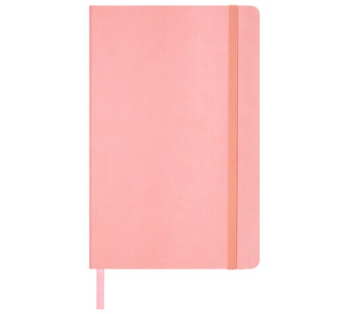 Скетчбук, слоновая кость 140 г/м2 130х210 мм, 80 л., КОЖЗАМ, резинка, BRAUBERG ART CLASSIC, пастель розовый, 116878