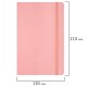 Скетчбук, слоновая кость 140 г/м2 130х210 мм, 80 л., КОЖЗАМ, резинка, BRAUBERG ART CLASSIC, пастель розовый, 116878