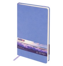 Скетчбук, слоновая кость 140 г/м2 130х210 мм, 80 л., КОЖЗАМ, резинка, BRAUBERG ART CLASSIC, пастель сиреневый, 116879