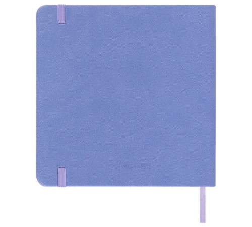 Скетчбук, слоновая кость 140 г/м2 200х200 мм, 80 л., КОЖЗАМ, резинка, BRAUBERG ART CLASSIC, пастель сиреневый, 116881