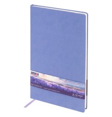 Скетчбук, слоновая кость 140 г/м2 210х297 мм, 80 л., КОЖЗАМ, резинка, BRAUBERG ART CLASSIC, пастель сиреневый, 116883