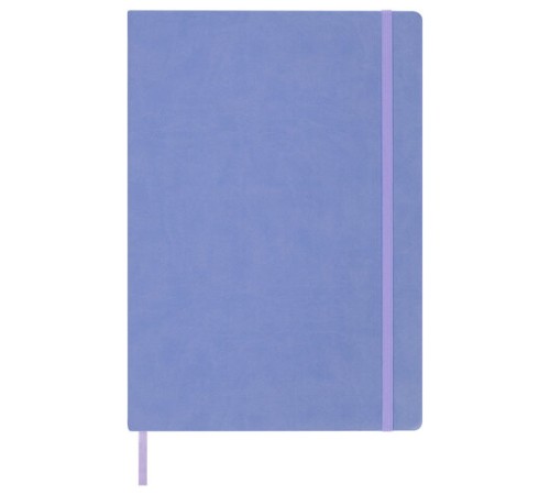 Скетчбук, слоновая кость 140 г/м2 210х297 мм, 80 л., КОЖЗАМ, резинка, BRAUBERG ART CLASSIC, пастель сиреневый, 116883