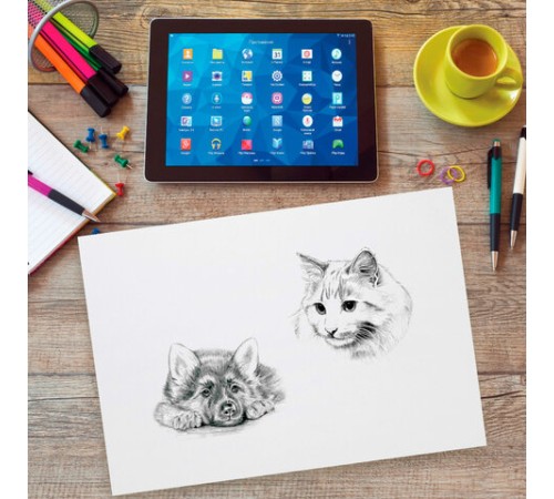 Бумага для рисования и графики А3 100 л., 200 г/м2 ВАТМАН ГОЗНАК, в коробке, BRAUBERG ART CLASSIC, 116889