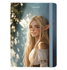 Скетчбук, белая бумага 80 г/м2, 145х203 мм, 80 л., резинка, твердый, BRAUBERG ART, 