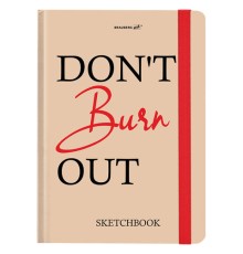 Скетчбук, белая бумага 80 г/м2, 145х203 мм, 80 л., резинка, твердый, BRAUBERG ART, 