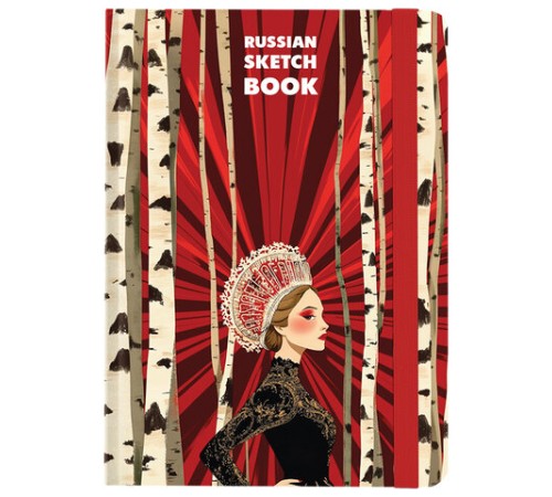 Скетчбук, белая бумага 80 г/м2, 145х203 мм, 80 л., резинка, твердый, BRAUBERG ART, 