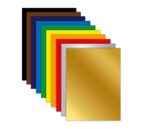 Цветная бумага А4 мелованная ВОЛШЕБНАЯ, 10 листов, 10 цветов, 200х280 мм, ЮНЛАНДИЯ 