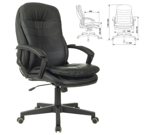 Кресло офисное BRABIX PREMIUM "Omega EX-589", экокожа, черное, 532094 Кресло офисное BRABIX PREMIUM "Omega EX-589", экокожа, черное, 532094