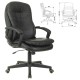 Кресло офисное BRABIX PREMIUM "Omega EX-589", экокожа, черное, 532094