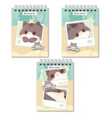 Блокнот МАЛЫЙ ФОРМАТ А7, 75х105 мм, 40 л., гребень, клетка, кросс-серия 