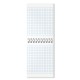 Блокнот МАЛЫЙ ФОРМАТ А7, 75х105 мм, 40 л., гребень, клетка, кросс-серия 