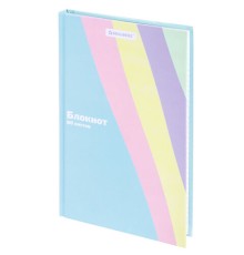 Блокнот А5 134х206 мм, 80 л., твёрдый, клетка, BRAUBERG, кросс-серия PASTEL, 117015