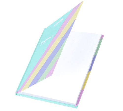 Блокнот МАЛЫЙ ФОРМАТ 110х147 мм, А6, 80 л., твёрдый, клетка, BRAUBERG кросс-серия PASTEL, 117017