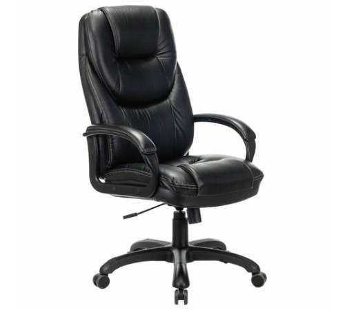Кресло офисное BRABIX PREMIUM "Nord EX-590", черный пластик, экокожа, черное, 532097 Кресло офисное BRABIX PREMIUM "Nord EX-590", черный пластик, экокожа, черное, 532097