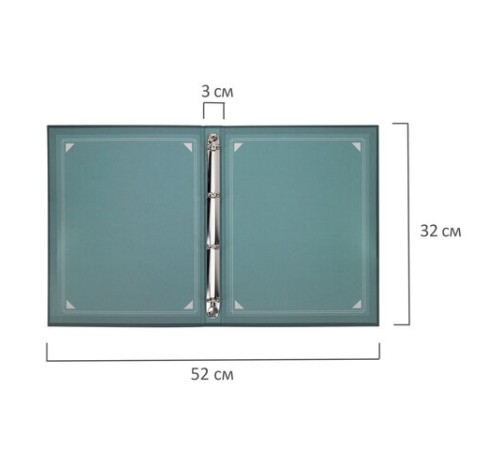 Папка-портфолио универсальная, 4 кольца, 20 файлов, 7БЦ матовая, BRAUBERG 