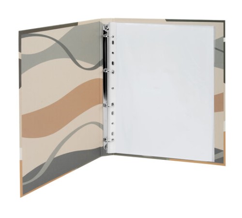 Папка-портфолио универсальная, 4 кольца, 20 файлов, 7БЦ матовая, BRAUBERG 