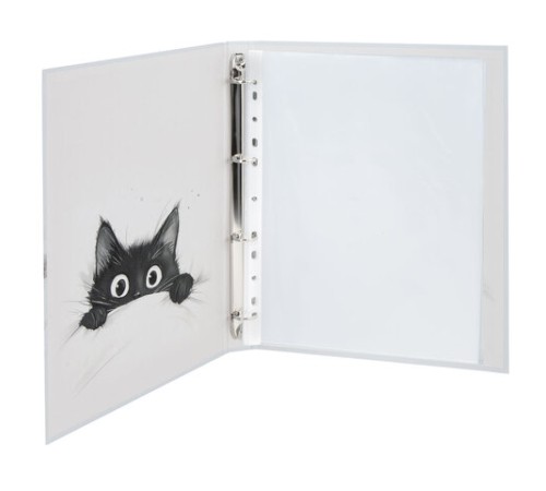 Папка-портфолио универсальная, 4 кольца, 20 файлов, 7БЦ матовая, BRAUBERG 