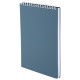 Блокнот А5, 80 л., силиконовый гребень, обложка пластик, клетка, BRAUBERG, синий, 117561
