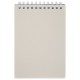 Блокнот МАЛЫЙ ФОРМАТ А6, 60 л., силиконовый гребень, обложка пластик, клетка, BRAUBERG, бежевый, 117563